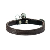 Bobby - Large Escapade Leather Cat Collar – Brown