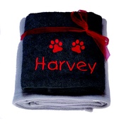 My Posh Paws - Personalised Santa Paws Gift Set - Grey