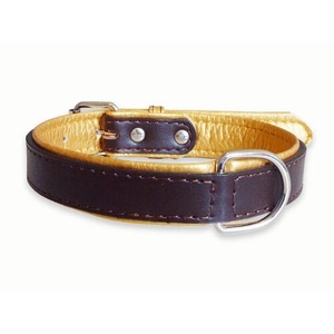 Fusion Brown Leather Dog Collar