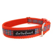 Salt Dog Studios - Red Tartan Dog Collar