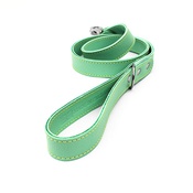 The Leather Dog Co - Pale Green Leather Dog Lead