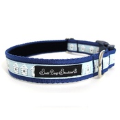 Salt Dog Studios - Blue Beach Huts Dog Collar