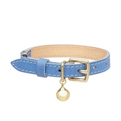 Cheshire & Wain - Leather Blue Cat Collar