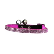 Bobby - Crystal Princess Leather Cat Collar – Pink