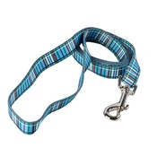 Yellow Dog - Tartan Plaid Dog Lead – Blue