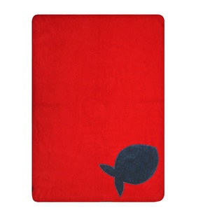 Fleecy Cat Blanket – Grey/Red