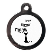 PS Pet Tags - Cartoon Meow Cat Tag