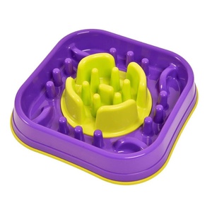 2 in 1 Anti Gobble Feeder and Interactive Game -Purple