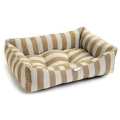 Pet Pooch Boutique - Gold Stripe Dog Bed