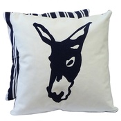 Tomato Catshop - Donkey Butcher Stripe Blue Cushion