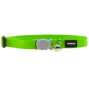 Plain Lime Green Cat Collar
