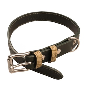 Chelsea Leather Dog Collar – Musgo & Green