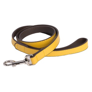 DO&G Leather Dog Lead - Yellow