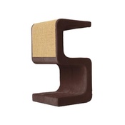 Catworks - Scratching Post - Letter S - Brown