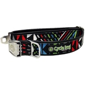 Cycle Dog - Black-Multi Modern Art Dog Collar