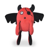 P.L.A.Y. - Red T-Pee Monster Plush Dog Toy