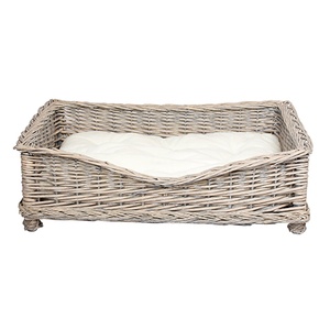 Square Willow Pet Basket