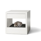 Binq Design - Bloq Pet Bed & Side Table - White