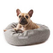 Mutts & Hounds - Stoneham Grey Tweed Donut Bed