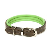 Dogs & Horses - D&H Colours Leather Collar - Green