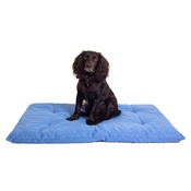 The Lounging Hound - Plain Dog Roll Bed - Blue