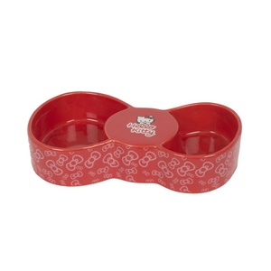Hello Kitty Bowtastic Ceramic Feeding Bowl - 2 section