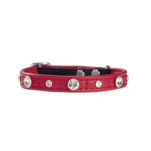 Comete Leather Cat Collar – Red