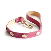Woof! - Woof Leather Dog Lead - Pink