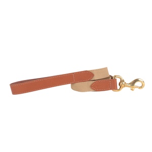 "The Richmond" Webbing & Leather Tan Lead