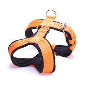 El Perro - 4cm Width Fleece Comfort Dog Harness – Orange