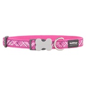 Red Dingo - Flanno Dog Collar – Hot Pink