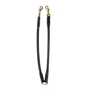 Pear Tannery - Rolled Leather Dog Coupler – Black