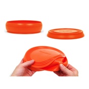 Long Paws - ThrowBowl Frisbee Water Bowl - Orange