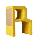 Catworks - Scratching Post - Letter R - Yellow