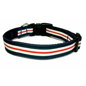 Nautical Stripe Dog Collar