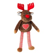 House of Paws - Plush Reindeer Dog Toy with Removable Antlers
