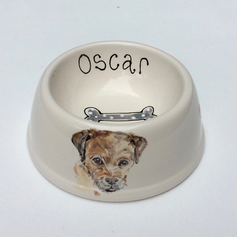 personalised dog water bowl
