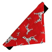 Zukie Style - Dalmatian Spotty Dog Bandana - Red