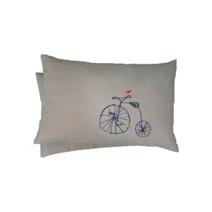 Bird on Bike Cushion