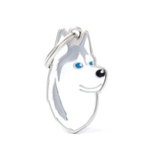 My Family - Siberian Husky Engraved ID Tag