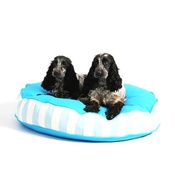 Lords & Labradors - Bon Bon Soft Dog Bed - Blue Stripe