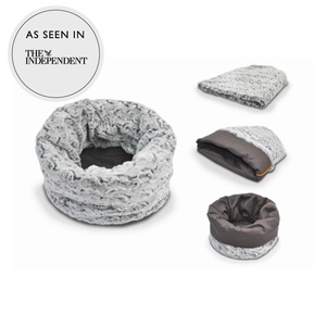 Snuggle Dog & Cat Bed - Husky Grey
