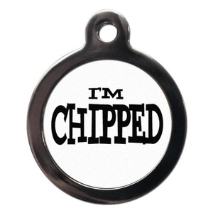 I'm Chipped Pet ID Tag
