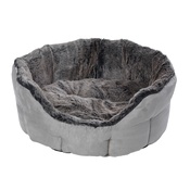 House of Paws - Winter Warmer Super Soft Oval Dog Bed