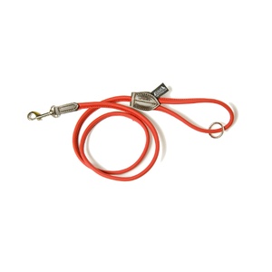 D&H Rolled Leather Lead - Red