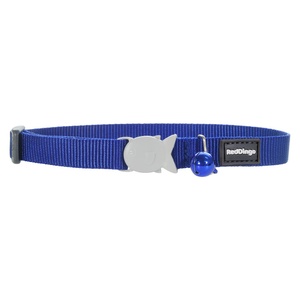 Plain Dark Blue Cat Collar