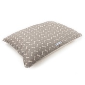 Mutts & Hounds - Mushroom Bone Linen Pillow Bed