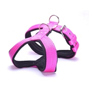 El Perro - 4cm Width Fleece Comfort Dog Harness – Fuchsia Pink