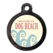 PS Pet Tags - Welcome to Dog Beach Pet ID Tag