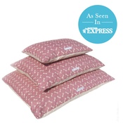 Mutts & Hounds - Heather Bone Linen Pillow Bed